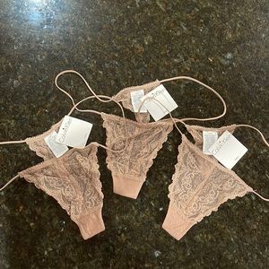 Calvin Klein thong panties, 3 pairs, NWT
